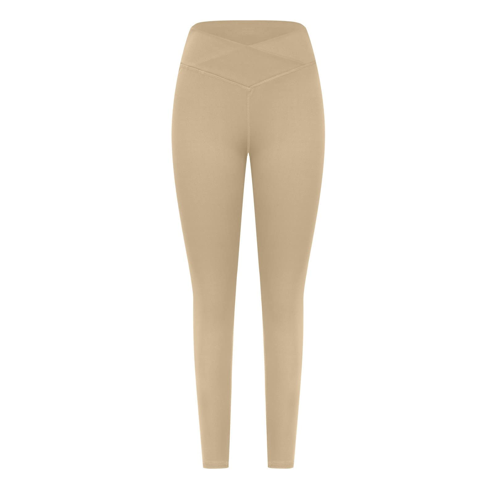 Genérico Pantalones de Yoga para Mujer de 7/8 de Longitud Que reafirman la Cadera, Monocolor, Pantalones de Yoga con Cintura Alta, Entrenamiento, Pantalones Deportivos, Pantalones de Yoga, Pantalones