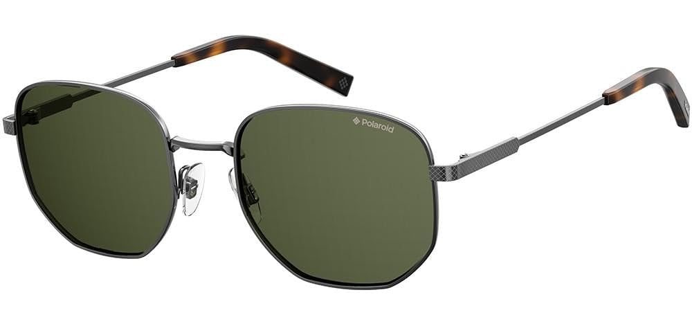 Polaroid Men's Green Man Pld 2081/S/X Kj1/Uc Sunglasses Metal Grey Squared Polarized