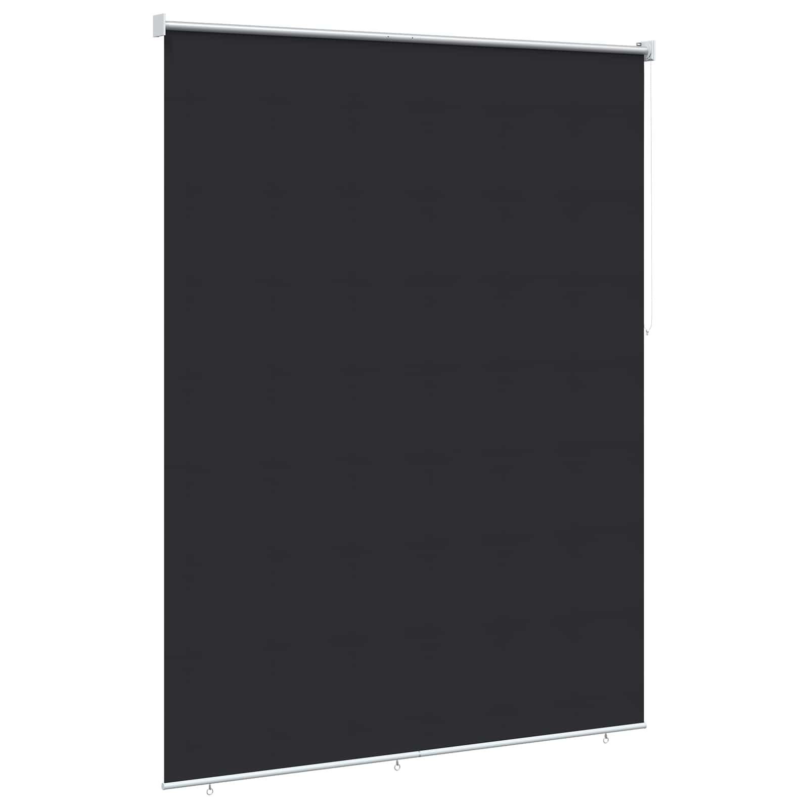 Tenda avvolgibile in poliestere Antracite anti Calore | Montaggio a parete o soffitto, catena sinistra o destra, filtro luce, controllo termico, privacy