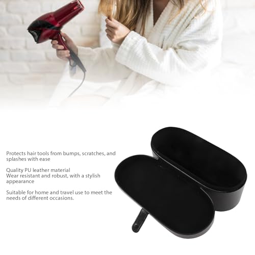 Estuche de cuero PU para rizador de pelo con acabado impermeable 2