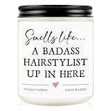 Hair Stylist Gifts, Hairdresser Gifts for Women Men, Cosmetology Graduation Present - Hair Salon Decor, Thank You Present for Hairstylist, Birthday Christmas Gift for HairDresser, Funny Scented Candle