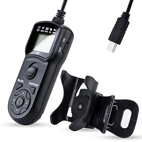 JJC Télécommande de Minuterie avec Trépied Support Pince pour Sony Alpha A6600 A6500 A6400 A7RV A7SIII A7III A1 A9 A58 RX1RII RX1R RX100M7 ZV-1 FX30 etc....