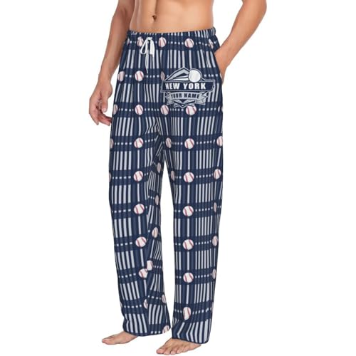 Custom Plaid Pajama Pants for Men Personalized Soft Sleepwear Add Your Name Funny Home Pants2
