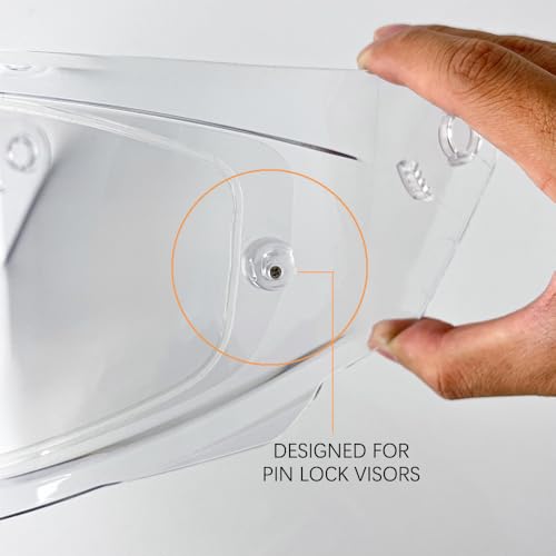 Inserto Antivaho 301 para Protectores de Casco SHOEI X14/Z7/RF1200/XSPIRIT/NXR/GT-Air 1/GT-Air 2/Opticson/Neotec 1/Neotec 2/Neotec 3, Transparente miniatura 4