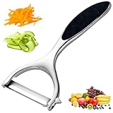 Vegetable peelers for Kitchen, Y shaped peeler for Vegetables, Fruits, Potatoes with Ergonomic Grip, 1 Pack, Silver