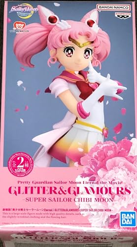 Banpresto, Figura de Acción Super Sailor Chibi Moon Pretty Guardian Sailor Moon Eternal The Movie, Glitter&Glamours (Ver.B) 17 cm, Multicolor BP88292