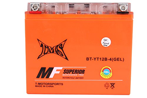 TMS® Ct12b-4 Gt12b-4 Yt12b-4 Yt12b-bs Motorcycle Gel Battery for Yamaha YZR R1 R6 Xvs650 V Star Kawasaki Zx1000 Ninja Zx 10r Ducati Monster Street Fighter