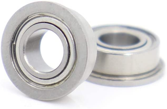 Rodamientos SMF105ZZ acero inoxidable miniatura con pestaña MF105 ZZ 5x10x4 6