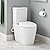 Signature Hardware 481676 Grayvik 1.28 GPF Two Piece Elongated Toilet - Bidet Seat Included, ADA Compliant - White