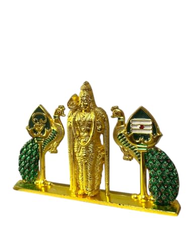 Image of Steel Murugan Vel Statue (8 cm) | Divine Lord Karthikeya Spear for Car Dashboard & Pooja Room Decor | Durable Red Vel Idol for Altar & Spiritual Gifting (malesia)