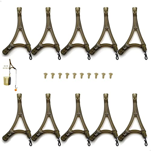 piber 10 Stück Anti Tangle Set, Abstandshalter zum Karpfenangeln Rigs, Karpfenhaken Rig, Anti Tangle Sleeves, Keine Verwicklung, kein Verheddern, nutzbar mit Angelblei, 1er Pack (10 Stück) Cover