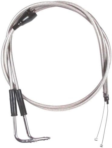 Drag Specialties 34 3/4 In. Black Vinyl Throttle Cable W/90 Degree - Foto 5
