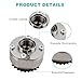 zayody Intake & Exhaust VVT Sprocket Gear Camshaft Adjuster Phaser Compatible with Lexus ES350 RX350 Avalon Camry Highlander RAV4 Sienna Venza Camshaft Sprocket Replacement for 130800P010 130500P020