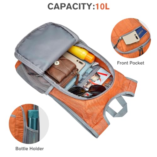 Image of G4Free 10L /15L Hiking Backpack Lightweight Packable Hiking Daypack Small Travel Outdoor Foldable Shoulder Bag