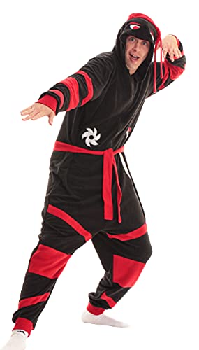#followme Men's Adult Onesie Mens Pajamas - Ninja
