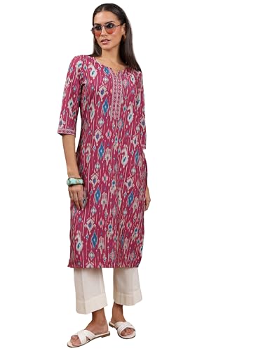 Image of Vishudh Women's Kurta | Regular Fit | Trendy Ethnic Top for Everyday Comfort