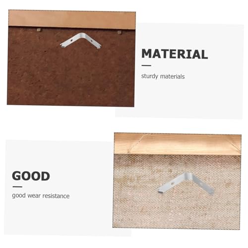 Image of KALLORY 50pcs Spring Clips for Picture Frame Backing Sturdy Hardware for Hanging Photos Convenient Installation for Wall Saving