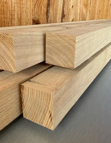 Eiche 5x5cm KANTHOLZ BALKEN SCHALUNG HOLZ BAUHOLZ 100cm LÄNGE (1