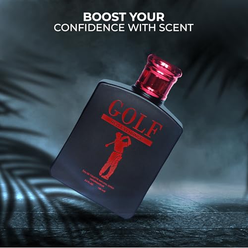 Image of AFLUXE Golf Red Men's Cologne-Bold & Sophisticated Scent With Citrus, Spice, And Woody Notes - Long Lasting Fragrance For All Occasions
