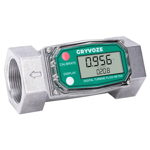1.5" NPT Water Flow Meter, Farm &amp; Irrigation, Pool, Diesel, Liquids
