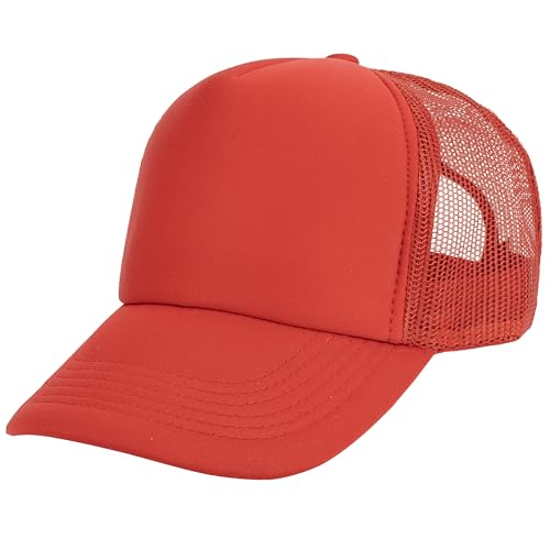 Image of Gelante 12 Pcs Sublimation Blank Trucker Hats - 5 Panel Mesh Snapback Baseball Cap Bulk