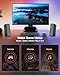 Computer Speakers,Computer Speakers for Desktop Pc,Pc Speakers,Desktop Speakers,Monitor Speakers,Wired/Bluetooth Connection,One Cable Set Up,Knob Control,4 Different RGB Lighting Mode for PC,Laptop