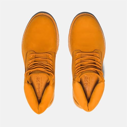Timberland Women's 50th Anniversary Edition 6-Inch Waterproof Fashion Boot, Medium Orange Nubuck, 6.5