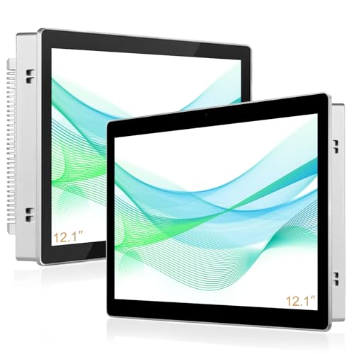 Image of 12.1 inch Aluminum Flat Embedded Industrial Touch Screen Monitor,HDMI /VGA /DVI Interface, Capacitive Touch Screen Monitor,10 Points Touch,IP 65 Waterproof 1024 x 768 @ 60Hz