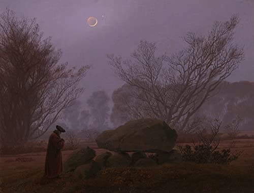 Wall Art Caspar David Friedrich impression tableau moderne décoration bureau 60x90