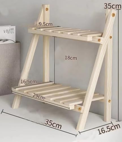 Bamboo Plant Stand for Indoor Succulents and Flowers