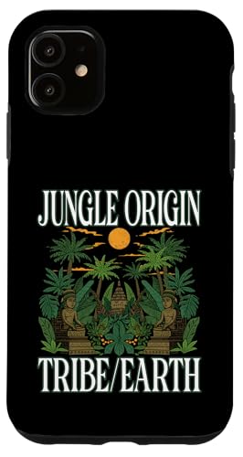 JUNGLE ORIGIN TRIBE/EARTH �g���s�J�� �Ñ㕶�� �X�� �X�}�z�P�[�X iPhone 11 �p