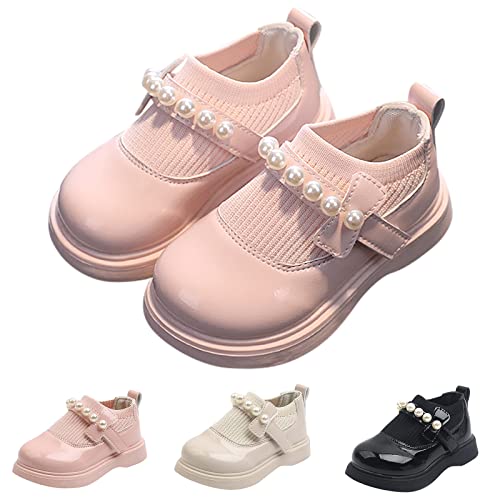 EnJoCho Tennis Shoes for Kids Girls Toddler Little Kid Big Kid Dress Flat Ballerina Shoe Leather Shoes Comfort Dress Shoes4