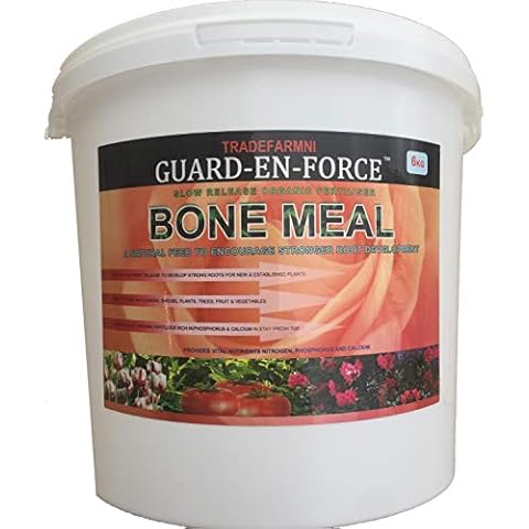 GUARD-EN-FORCE 6KG BONE MEAL Slow Release Organic Fertiliser and Strong Root Builder For Trees, Shrubs, Root Crops, Fruit Trees and More Cover