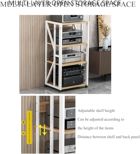 Meuble multimédia mobile polyvalent 4 layers pour rack amplificateur - 4