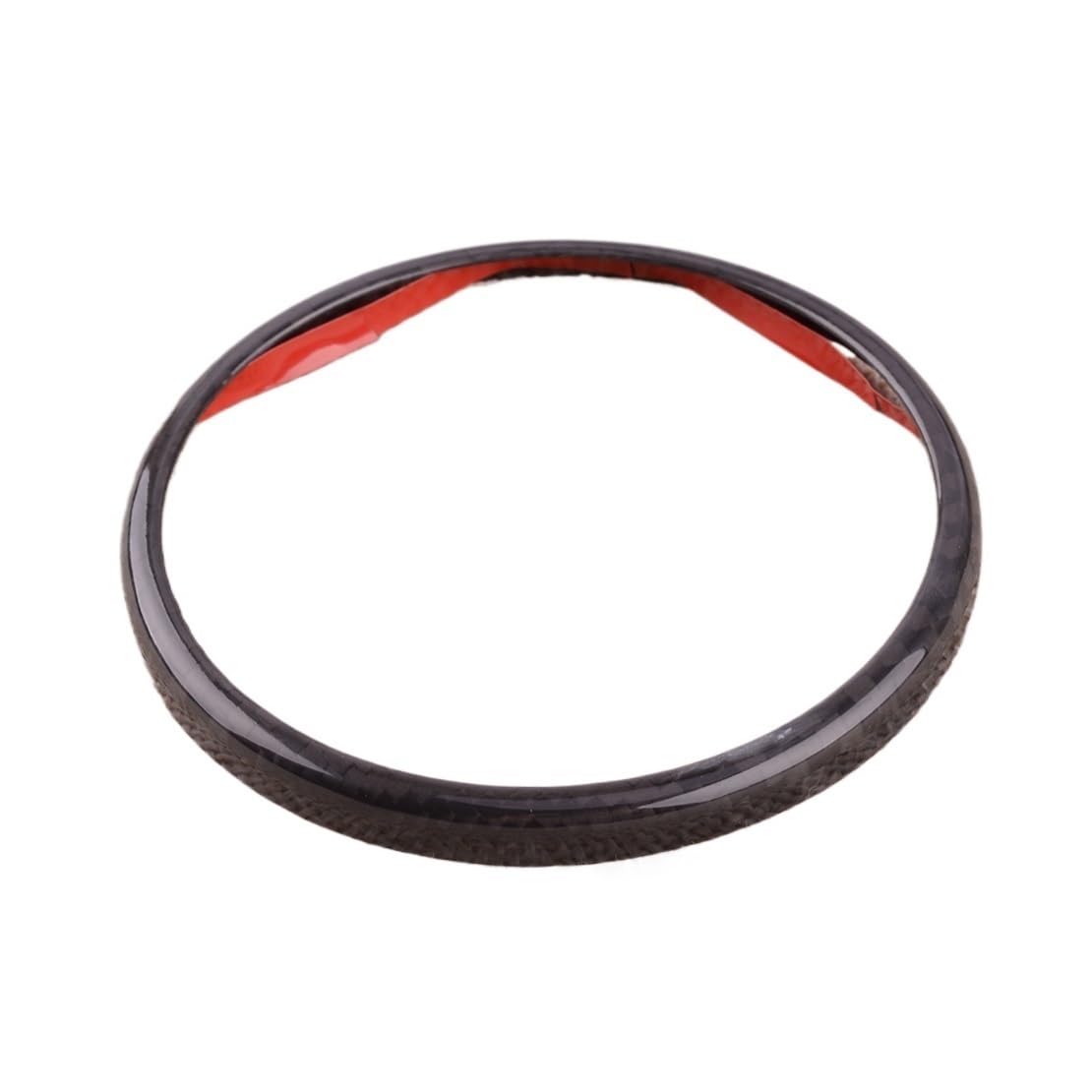 [Replacement] Car Rear Logo Emblem Ring Trim Black Carbon Fiber Cover Fit for Alfa for Romeo for Giulia/for Stelvio 2020 2021 JOJMIDO