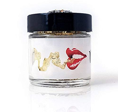 Midas Kiss Gold Leaf Flakes. Loose cosmetic gold leaf glitter makeup for eyes, face, body, and hair (Gold)