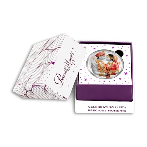 Image of ACPL Precious Moments 999 Pure Silver Coin Newly Married Couple 10 gm 20 gm 50gm
