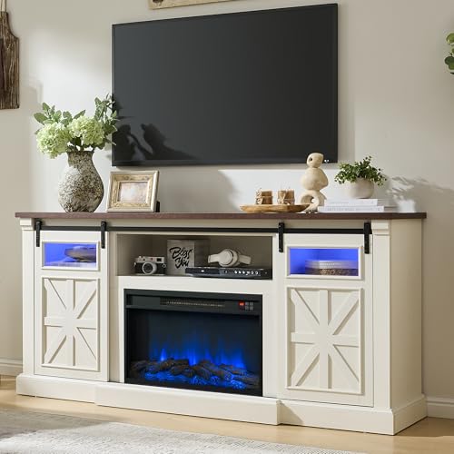 Unineo Fireplace TV Stand for up to 80 Inch TVs,