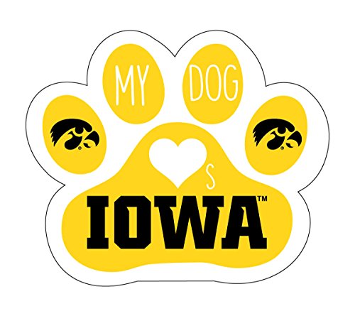 Iowa Hawkeyes Dog Paw Magnet Officially Licensed Collegiate Product