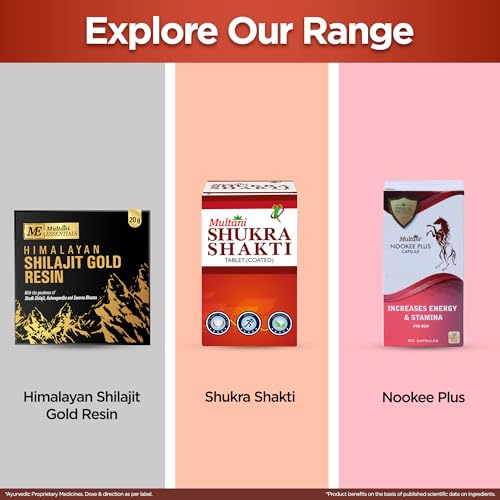 Image of Multani Shilajeet Gold 10 Capsule For Youthful Living, Enriched With Gold, Kesar, Safed Musli & Shilajeet Ayurvedic Shilajit Capsule For Stamina & Endurance