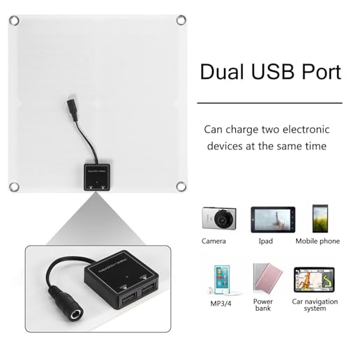 Kit panneau solaire flexible 12W à haut rendement de conversion - 3