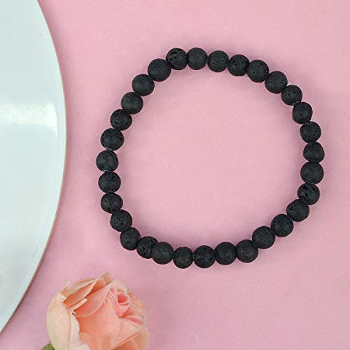 Image of Reiki Crystal Products Certified Natural Crystal Stone Bracelet 6 mm Round Beads for Men & Women | Premium Gemstone Jewellery Collection | Reiki Charged | Multiple Stone Variants Available