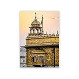 Amritsar Indien Goldener Tempel Fotografie Leinwand Poster 