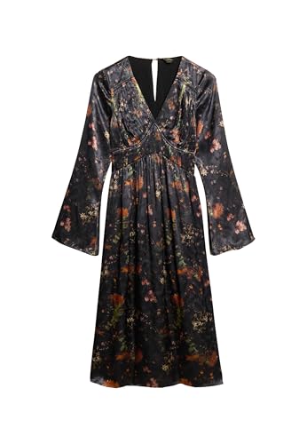 Robe mi longue manches évasées en jacquard femme Superdry - vue 2