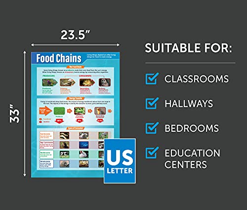 Daydream Education Habitats Poster Pack - Set Of 3 | Science Posters | Gloss Paper Measuring 33” X 23.5” | Stem Charts For The Classroom | Education Charts #TOP5
