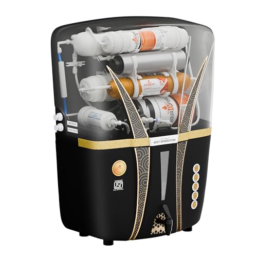 Image of AQUADPURE RO Water Purifier With UV, UF, TDS Adjuster 12L | 8 Stage Purification | Suitable For All Type Water Supply (A137 Dim Trn Alkaline RO)