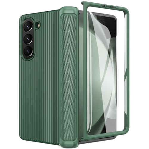 Coque Galaxy Z Fold 5 Samsung vert avec protection charnière et écran HD
