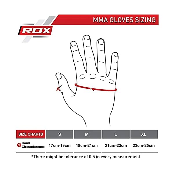 RDX-MMA-Gloves-Grappling-Sparring-Maya-Hide-Leather-Open-Ventilated-Palm-Kickboxing-Mixed-Martial-Arts-Muay-Thai-Pro-Training-Boxing-Punching-Bag-Workout-Half-Finger-Adjustable-Wrist-support-Mitts RDX MMA Gloves Grappling Sparring, Maya Hide Leather, Boxing Gloves Men Women Muay Thai Martial Arts Training, Half Finger Adjustable Mitts Wrist Support Kickboxing Cage Fighting Punching Bag Workout