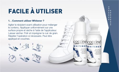 Cirage blanc Coccine pour rénover la peau des sneakers blanches usées - 4