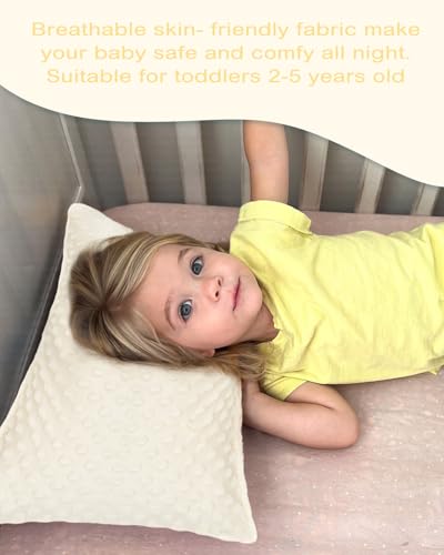 Image of ALVABABY Toddler Pillowcase Kids Pillow Cover Bean Velvet Soft Warm 2 Pack Fit 13 inchx 18 inch or 12 inchx16 inch Envelope for Girl Boy Travel